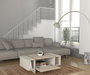 Hanah Home Veyron Mesa de Café Travertino y Arenisca